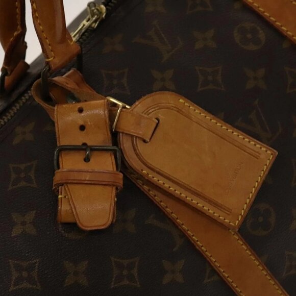 LOUIS VUITTON Monogram Keepall 55 Boston Bag M41424 LV Auth 139639 - Picture 10 of 16